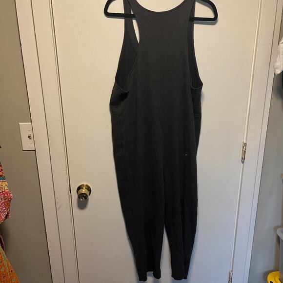 Colsie Charcoal Gray Sweatshirt Crop Overalls – Women’s XL - Picture 5 of 5